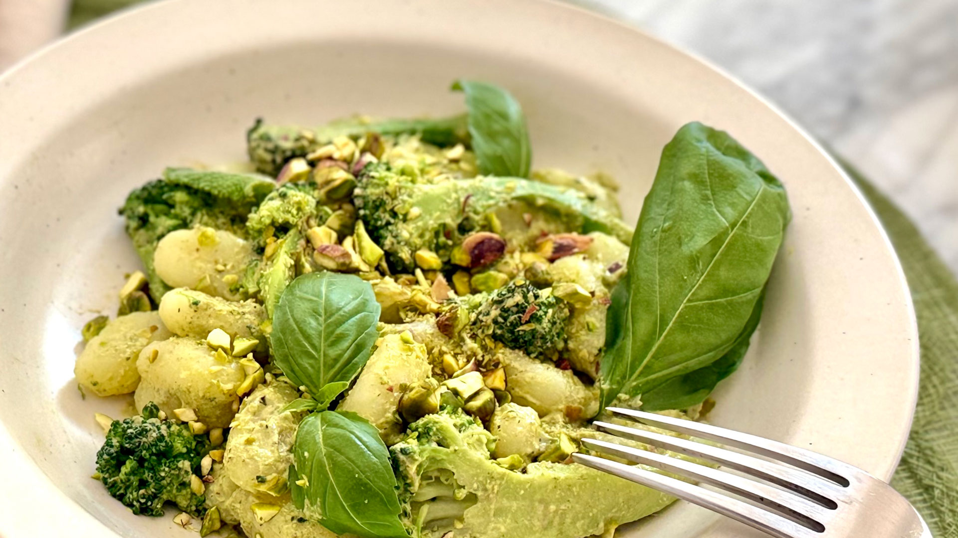 Pistachio Romesco Gnocchi