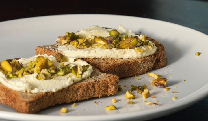 Ricotta Pistachio Honey Toast with Citrus Zest