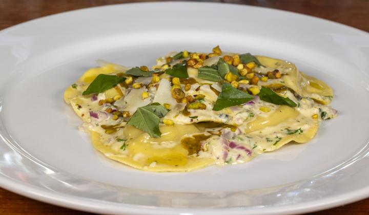 Pistachio Pesto Butter Sauce (for ravioli) 