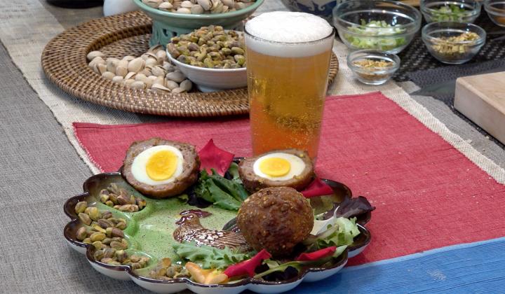 Pistachio Crusted Scotch Eggs